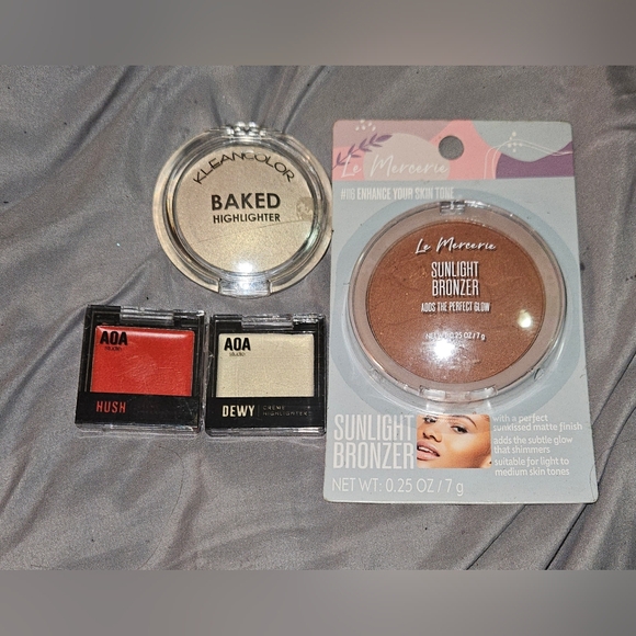 Bronzer, Cream Blush & Highlighter + Baked Highlight - Picture 1 of 8